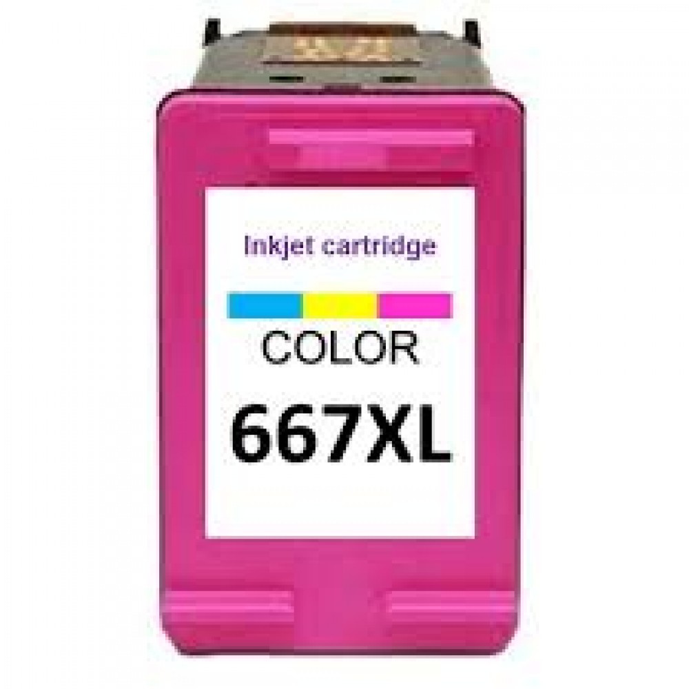 RECARGA cartucho HP 667XL Colorido CX 01 UN