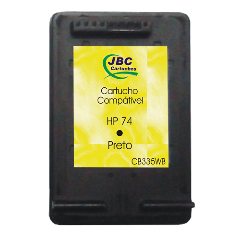 Cartucho Compatível HP 74 preto - 6ml - CX 01 UN
